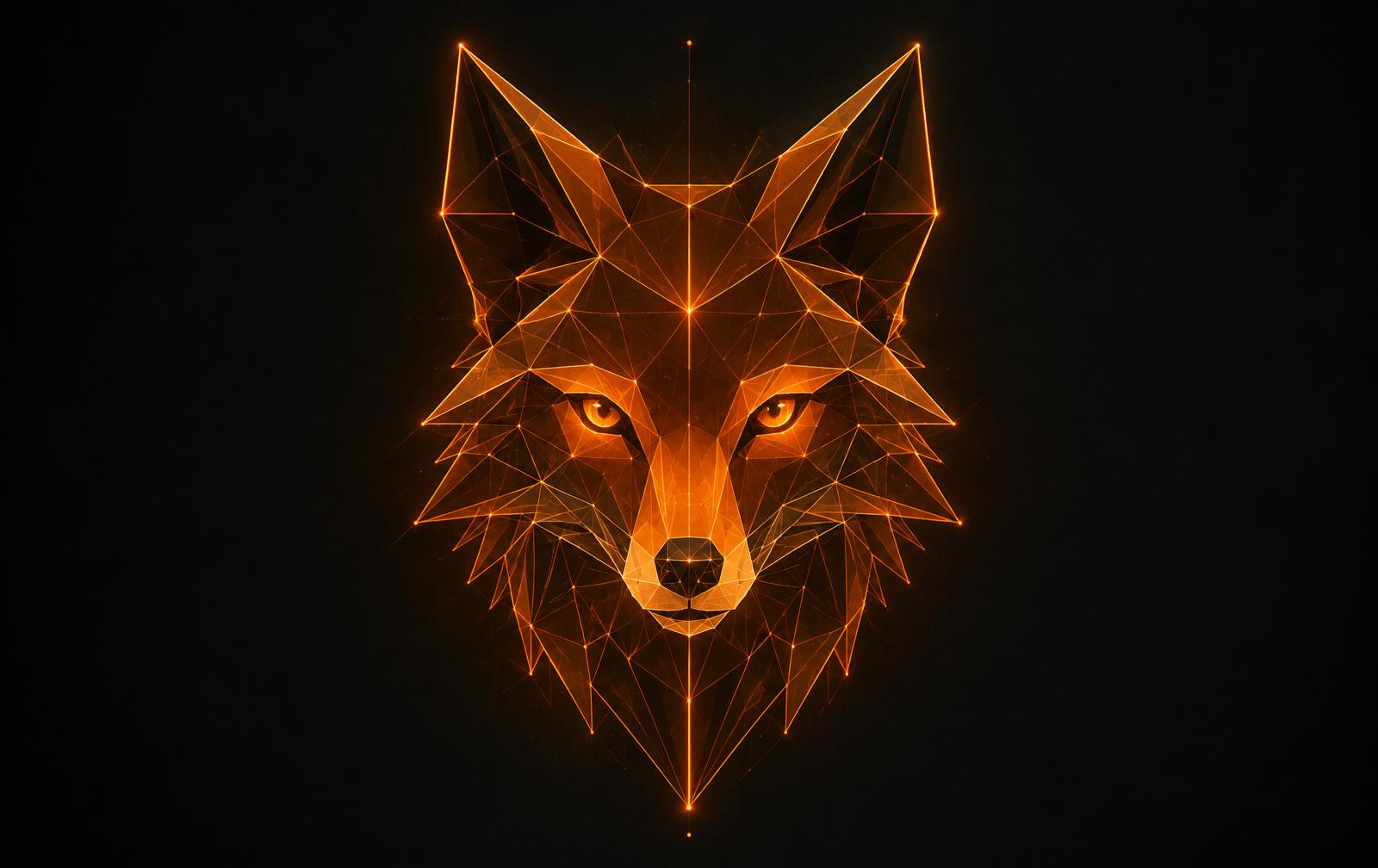 Raposa geométrica luminosa